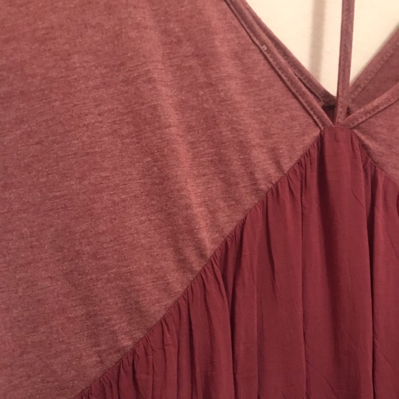 Anthropologie Meadow Rue Raspberry Trapeze Top - Picture 4 of 5